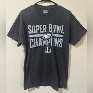 Fanatics NFL Proline Medium Gray Philadelphia Eagles Super Bowl Champions Shirt